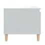Mesa de centro madera contrachapada blanco brillo 100x50x45 cm en Mesas de centro | Comprar online en Foru.es