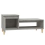 Mesa de centro madera contrachapada gris hormigón 100x50x45 cm en Mesas de centro | Comprar online en Foru.es