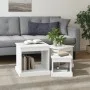 Mesas de centro 3 uds madera de ingeniería blanco de vidaXL, Mesas de centro - Ref: Foro24-816488, Precio: 68,76 €, Descuento: %