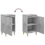 Mesitas de noche 2 uds madera gris hormigón 40x35x70 cm de vidaXL, Mesitas de noche - Ref: Foro24-819637, Precio: 64,13 €, De...