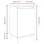 Mesitas de noche 2 uds madera gris hormigón 40x35x70 cm de vidaXL, Mesitas de noche - Ref: Foro24-819637, Precio: 64,13 €, De...