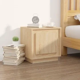 Mesita de noche madera contrachapada roble sonoma 44x35x45 cm de vidaXL, Mesitas de noche - Ref: Foro24-819842, Precio: 35,67...