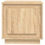 Mesita de noche madera contrachapada roble sonoma 44x35x45 cm de vidaXL, Mesitas de noche - Ref: Foro24-819842, Precio: 36,09...