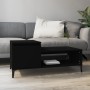 Mesa de centro madera contrachapada negro 100x50x45 cm en Mesas de centro | Comprar online en Foru.es