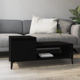 Mesa de centro madera contrachapada negro 100x50x45 cm en Mesas de centro | Comprar online en Foru.es