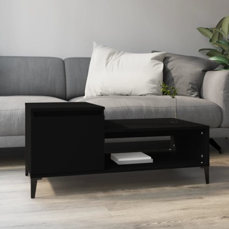 Mesa de centro madera contrachapada negro 100x50x45 cm en Mesas de centro | Comprar online en Foru.es