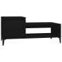 Mesa de centro madera contrachapada negro 100x50x45 cm en Mesas de centro | Comprar online en Foru.es
