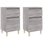 Nachttische 2 Stück Sonomagrau Farbe 40x35x70 cm von vidaXL, Nachttische - Ref: Foro24-819705, Preis: 78,77 €, Rabatt: %