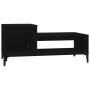 Mesa de centro madera contrachapada negro 100x50x45 cm en Mesas de centro | Comprar online en Foru.es