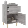 Mesitas de noche 2 uds color gris Sonoma 40x35x70 cm de vidaXL, Mesitas de noche - Ref: Foro24-819705, Precio: 79,73 €, Descu...