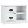 Mesita de noche blanco brillante 60x35,5x45 cm de vidaXL, Mesitas de noche - Ref: Foro24-816370, Precio: 54,67 €, Descuento: %