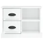 Mesita de noche blanco brillante 60x35,5x45 cm de vidaXL, Mesitas de noche - Ref: Foro24-816370, Precio: 54,04 €, Descuento: %