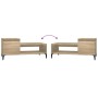 Mesa de centro madera contrachapada roble Sonoma 100x50x45 cm en Mesas de centro | Comprar online en Foru.es