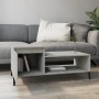 Mesa de centro madera contrachapada gris hormigón 100x50x45 cm en Mesas de centro | Comprar online en Foru.es