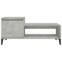 Mesa de centro madera contrachapada gris hormigón 100x50x45 cm en Mesas de centro | Comprar online en Foru.es