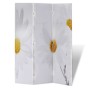 Biombo divisor plegable flores 120x170 cm de vidaXL, Divisores de ambientes - Ref: Foro24-240475, Precio: 93,01 €, Descuento: %