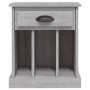 Mesita de noche color gris Sonoma 43x36x60 cm de vidaXL, Mesitas de noche - Ref: Foro24-816356, Precio: 37,29 €, Descuento: %