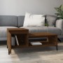 Mesa de centro madera contrachapada roble marrón 100x50x45 cm en Mesas de centro | Comprar online en Foru.es