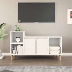 Mueble para TV madera contrachapada blanco 100x35x55 cm en Muebles TV | Comprar online en Foru.es