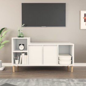Mueble para TV madera contrachapada blanco 100x35x55 cm en Muebles TV | Comprar online en Foru.es