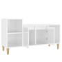 Mueble de TV madera contrachapada blanco brillo 100x35x55 cm en Muebles TV | Comprar online en Foru.es