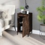 Mesitas noche 2 uds madera contrachapada roble humo 40x35x70 cm de vidaXL, Mesitas de noche - Ref: Foro24-819655, Precio: 78,...