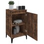 Mesitas noche 2 uds madera contrachapada roble humo 40x35x70 cm de vidaXL, Mesitas de noche - Ref: Foro24-819655, Precio: 78,...