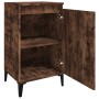 Mesitas noche 2 uds madera contrachapada roble humo 40x35x70 cm de vidaXL, Mesitas de noche - Ref: Foro24-819655, Precio: 78,...