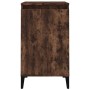 Mesitas noche 2 uds madera contrachapada roble humo 40x35x70 cm de vidaXL, Mesitas de noche - Ref: Foro24-819655, Precio: 78,...