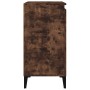 Mesitas noche 2 uds madera contrachapada roble humo 40x35x70 cm de vidaXL, Mesitas de noche - Ref: Foro24-819655, Precio: 78,...