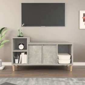 Mueble para TV madera contrachapada gris hormigón 100x35x55 cm en Muebles TV | Comprar online en Foru.es