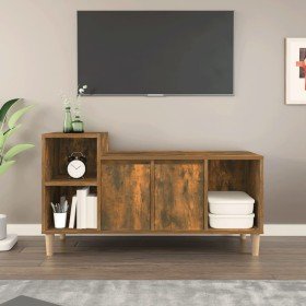 Mueble para TV madera contrachapada roble ahumado 100x35x55 cm en Muebles TV | Comprar online en Foru.es