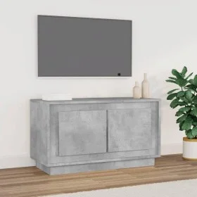 Mueble para TV madera contrachapada gris hormigón 80x35x45 cm de vidaXL, Muebles TV - Ref: Foro24-819856, Precio: 46,14 €, De...