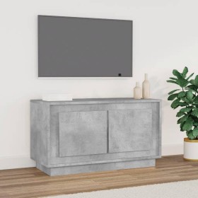 Mueble para TV madera contrachapada gris hormigón 80x35x45 cm de vidaXL, Muebles TV - Ref: Foro24-819856, Precio: 47,23 €, De...