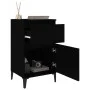 vidaxL Mesitas de noche negras 2 uds 40x35x70 cm de vidaXL, Mesitas de noche - Ref: Foro24-819711, Precio: 102,52 €, Descuent...
