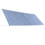 Toldo retráctil 400x150 cm azul y blanco en Toldos | Comprar online en Foru.es
