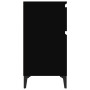 vidaxL Mesitas de noche negras 2 uds 40x35x70 cm de vidaXL, Mesitas de noche - Ref: Foro24-819711, Precio: 104,00 €, Descuent...