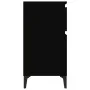 vidaxL Mesitas de noche negras 2 uds 40x35x70 cm de vidaXL, Mesitas de noche - Ref: Foro24-819711, Precio: 102,52 €, Descuent...