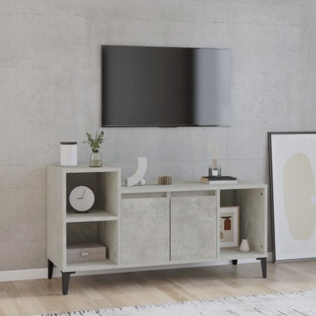 Mueble para TV madera contrachapada gris hormigón 100x35x55 cm en Muebles TV | Comprar online en Foru.es