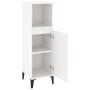 Armario de baño madera contrachapada blanco 30x30x100 cm de vidaXL, Muebles de baño - Ref: Foro24-819812, Precio: 63,53 €, De...