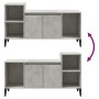 Mueble para TV madera contrachapada gris hormigón 100x35x55 cm en Muebles TV | Comprar online en Foru.es