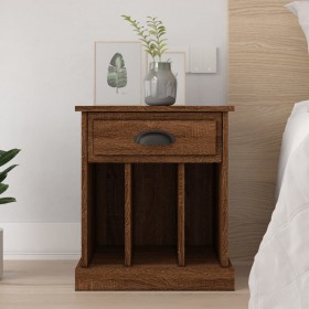 Mesita de noche color roble marrón 43x36x50 cm de vidaXL, Mesitas de noche - Ref: Foro24-816358, Precio: 37,23 €, Descuento: %