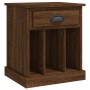 Mesita de noche color roble marrón 43x36x50 cm de vidaXL, Mesitas de noche - Ref: Foro24-816358, Precio: 37,23 €, Descuento: %