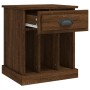 Mesita de noche color roble marrón 43x36x50 cm de vidaXL, Mesitas de noche - Ref: Foro24-816358, Precio: 37,23 €, Descuento: %