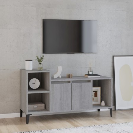 Mueble de TV madera contrachapada gris Sonoma 100x35x55 cm en Muebles TV | Comprar online en Foru.es