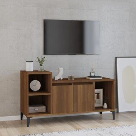 Mueble para TV madera contrachapada marrón roble 100x35x55 cm en Muebles TV | Comprar online en Foru.es
