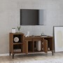 Mueble para TV madera contrachapada marrón roble 100x35x55 cm en Muebles TV | Comprar online en Foru.es