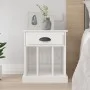 Mesita de noche blanco brillante 43x36x50 cm de vidaXL, Mesitas de noche - Ref: Foro24-816348, Precio: 35,07 €, Descuento: %