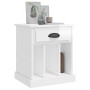 Mesita de noche blanco brillante 43x36x50 cm de vidaXL, Mesitas de noche - Ref: Foro24-816348, Precio: 35,38 €, Descuento: %