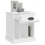 Mesita de noche blanco brillante 43x36x50 cm de vidaXL, Mesitas de noche - Ref: Foro24-816348, Precio: 35,07 €, Descuento: %